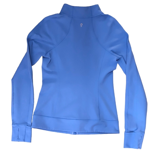 Ivivva Lululemon Girl's Perfect Your Practice Jacket, size 14, Blue Cloud - Picture 2 of 8